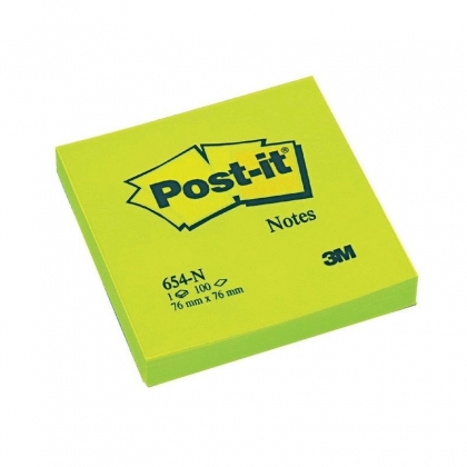 654-HB Giấy ghi chú Post-it màu neon, 50 tờ