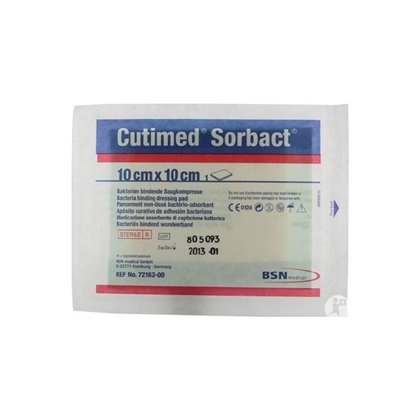 Băng kháng khuẩn vô trùng Cutimed Sorbact - 10cm x 10cm
